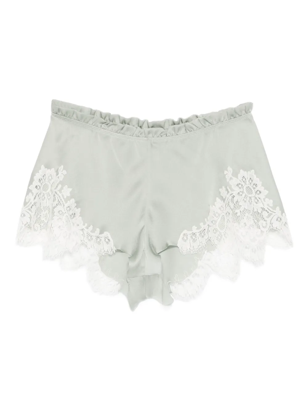 Carine Gilson Lace-detail Shorts In Neutral