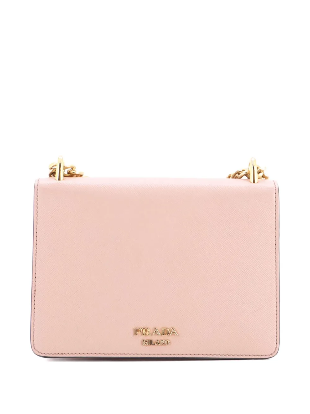 Envelope Flap Chain Shoulder Bag Saffiano Leather Small Crossbody Bag