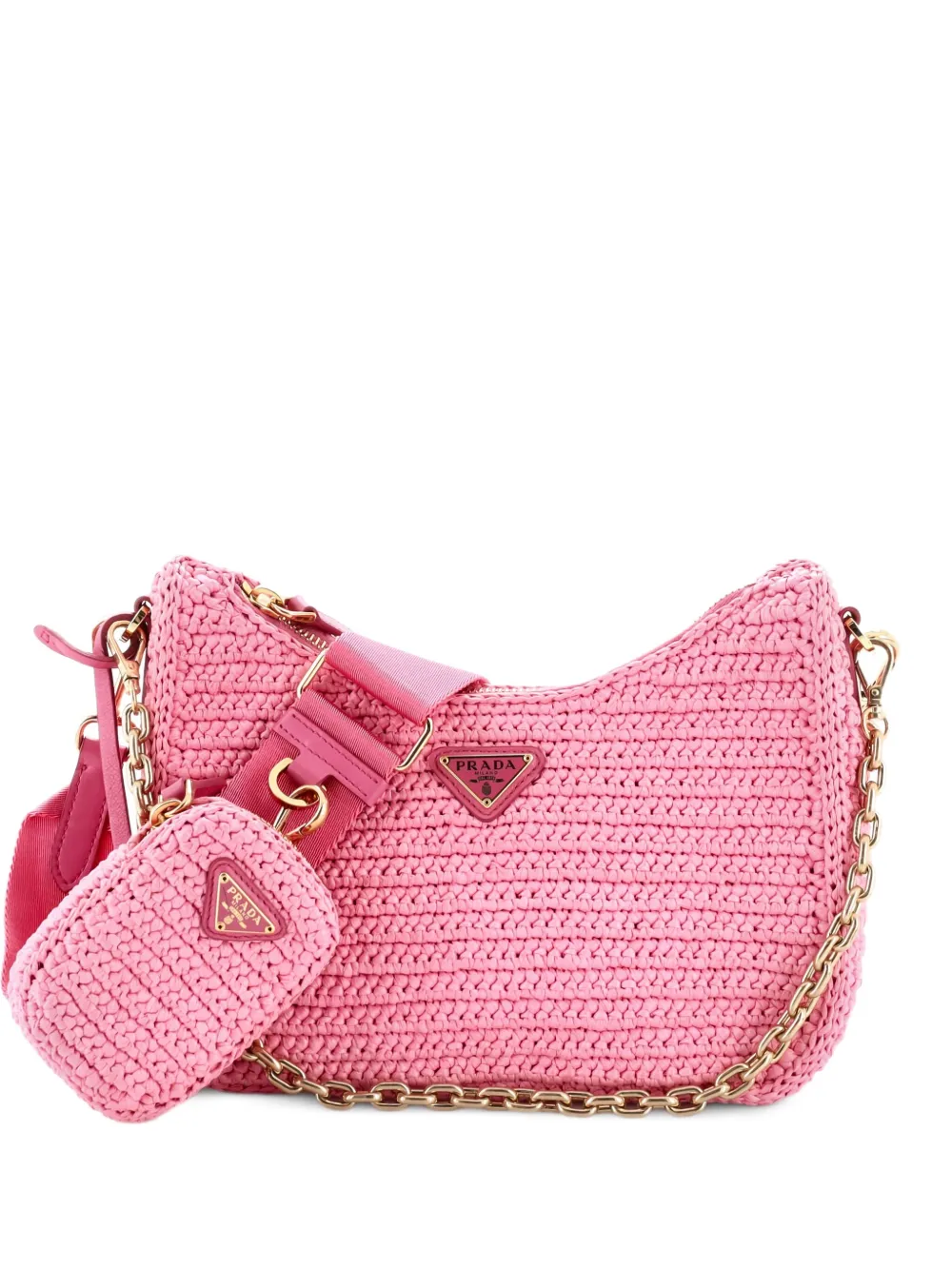 Prada Pre-Owned Re-Edition 2005 Shoulder Bag Raffia Small crossbody Prada Pre-Owned Re-Edition 2005 Shoulder Bag Raffia Small crossbody