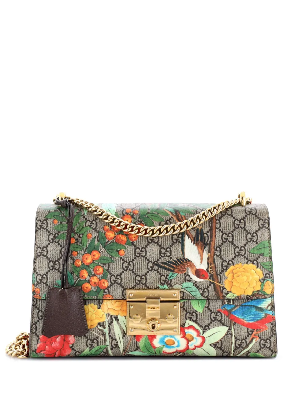 Gucci Pre-Owned Padlock Tian Print GG Coated Canvas Medium shoulder Gucci Pre-Owned Padlock Tian Print GG Coated Canvas Medium shoulder
