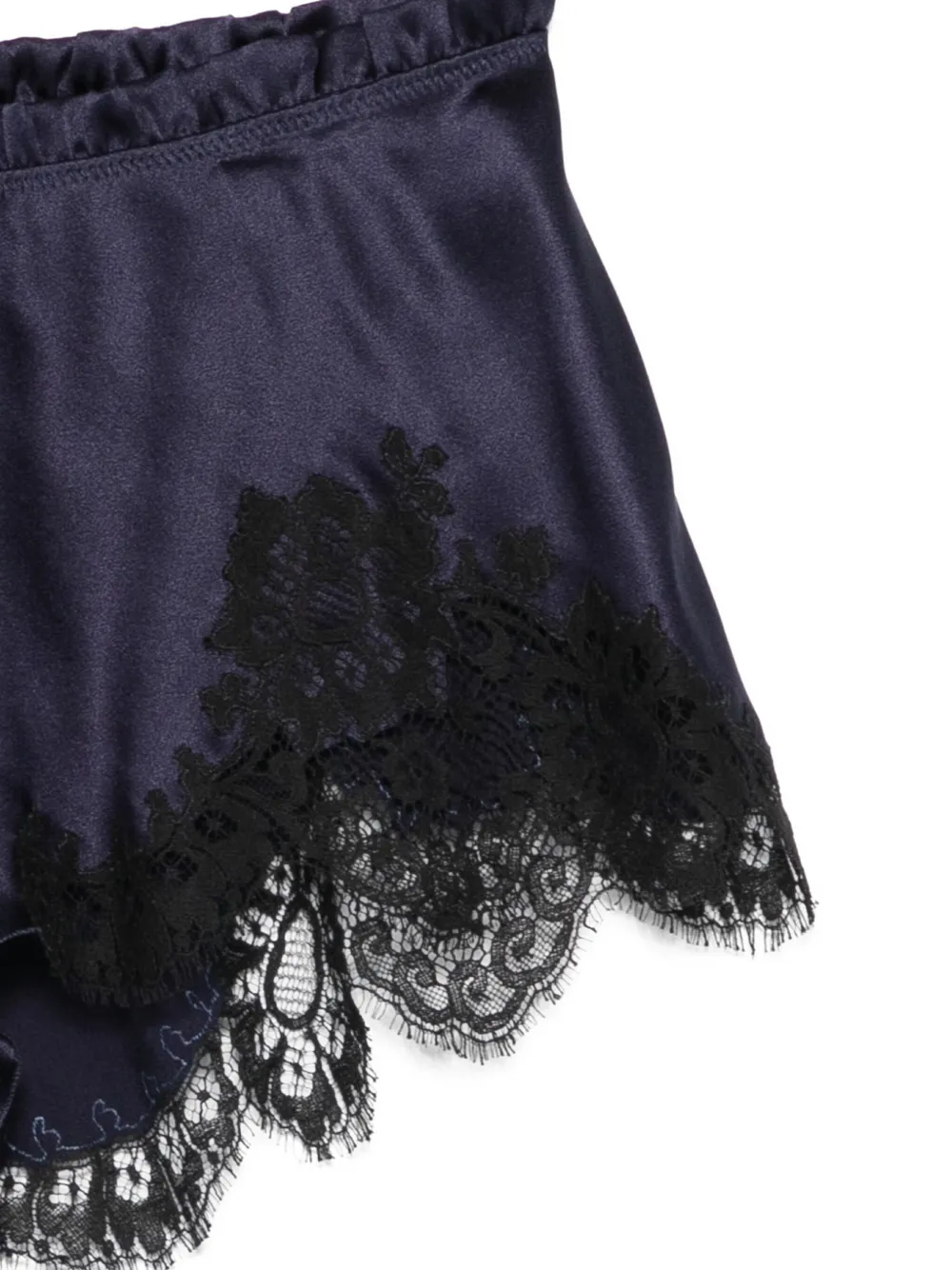 Lace-Detail Pyjama Shorts