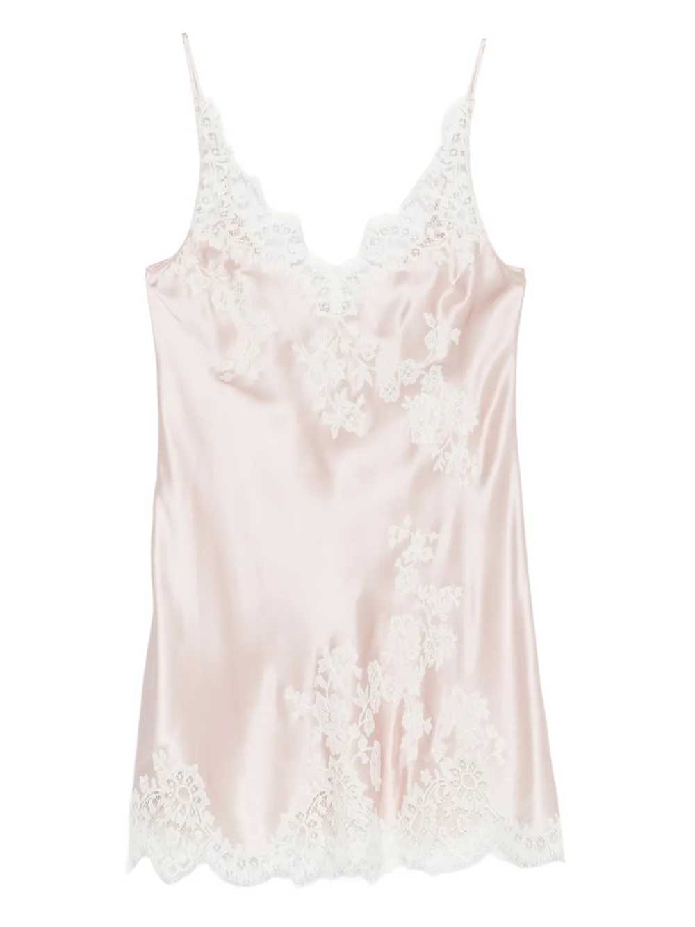 Carine Gilson Kleid mit V-Ausschnitt - Rosa