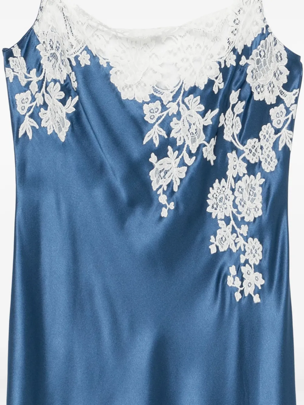 Carine Gilson Nachthemd met kanten detail Blauw