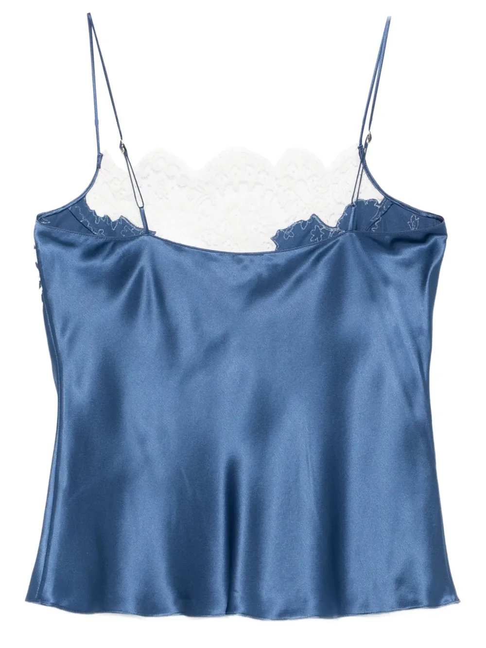Carine Gilson Jurk met kanten detail Blauw