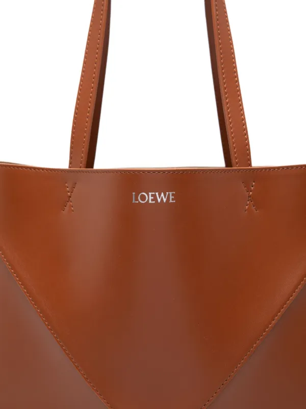LOEWE Bolsa Puzzle Fold Média | Marrom | FARFETCH BR