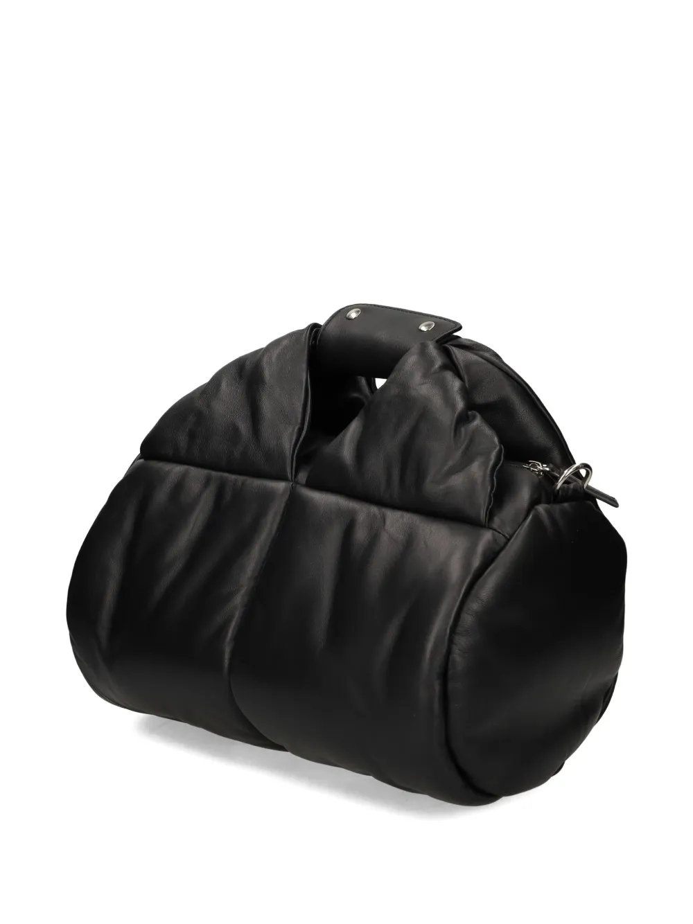 Vic Matie Panelled Padded Tote Bag In Black