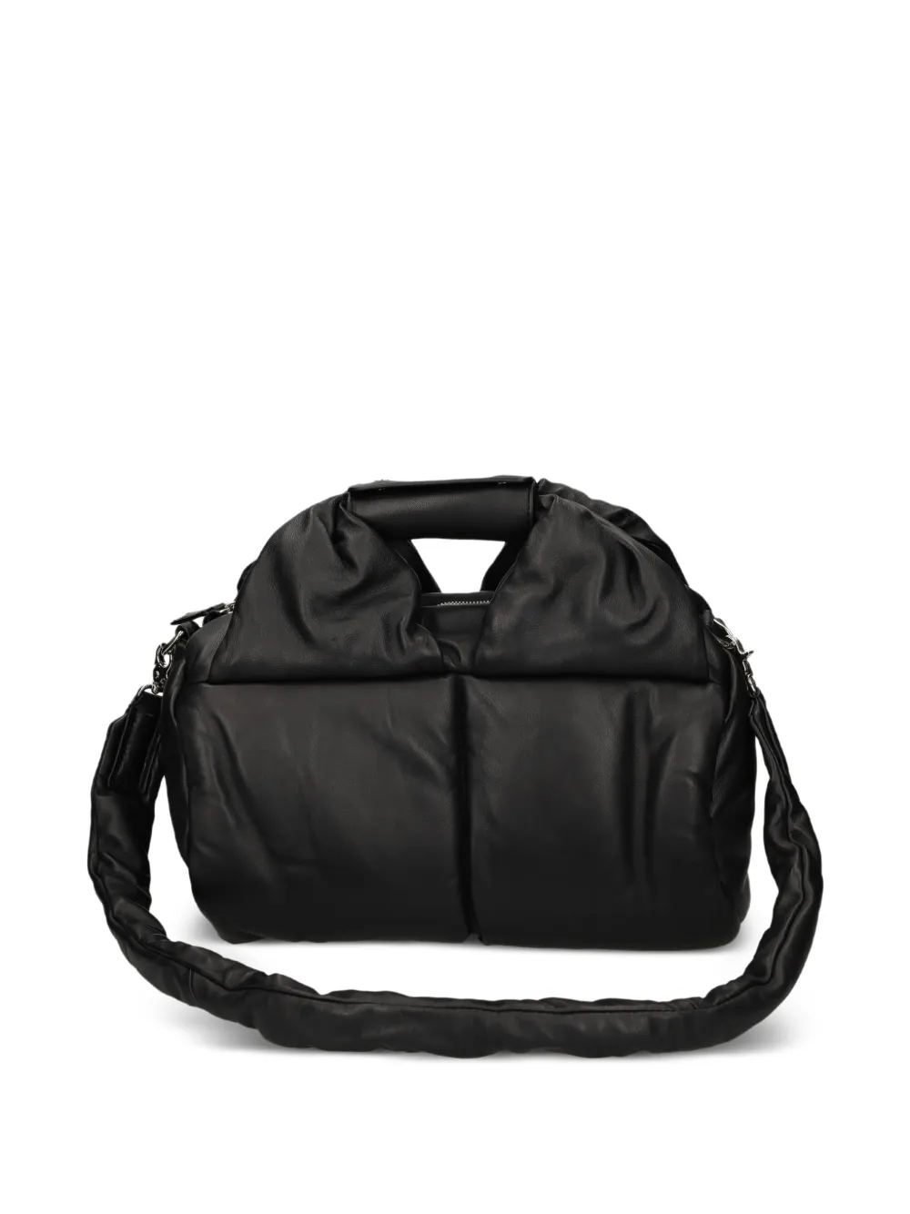 Vic Matie Panelled Padded Tote Bag In Black