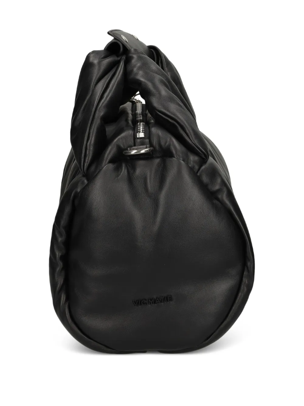 Vic Matie Panelled Padded Tote Bag In Black