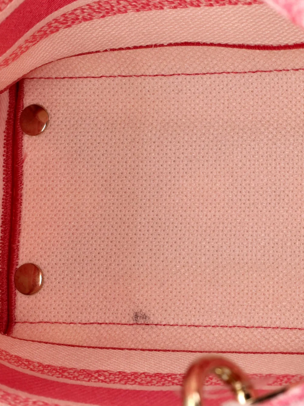 Pre-owned Dior Toile De Jouy Lady D-lite Bag Embroidered Canvas Tote Bag In Pink