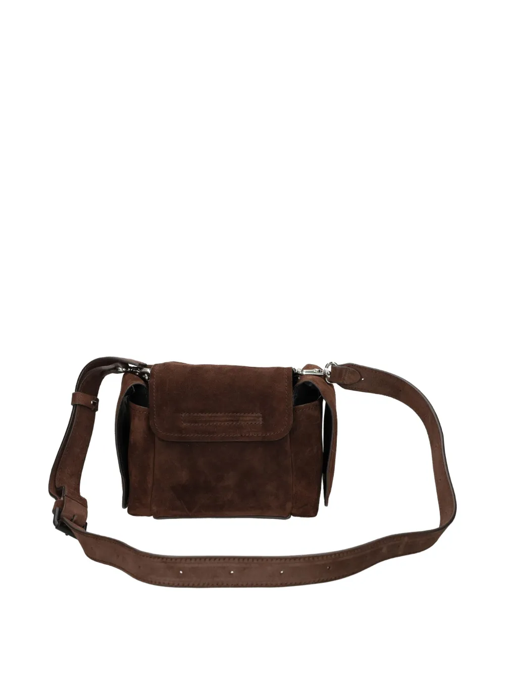 Vic Matie suede crossbody bag - Marrone