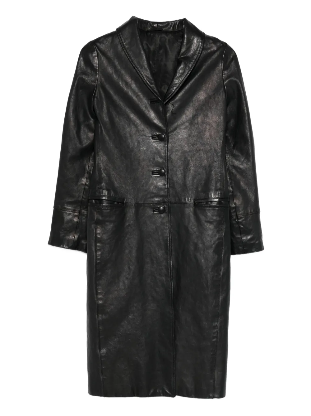 Romeo Gigli Pre-Owned 1996-1997 buttoned coat | Black | Image 1