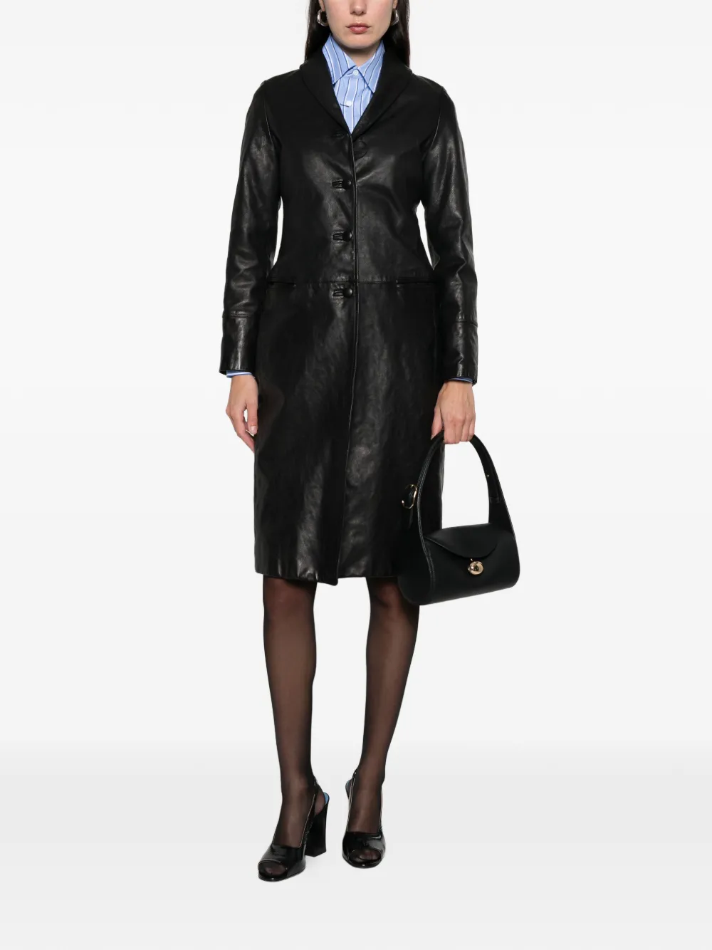 Romeo Gigli Pre-Owned 1996-1997 jas met knopen - Zwart