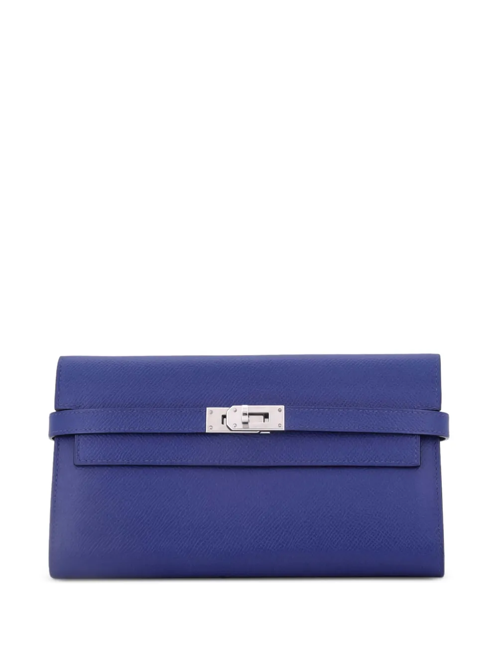 Hermès Pre-Owned Kelly Wallet Epsom Long small wallets - ブルー Hermès Pre-Owned Kelly Wallet Epsom Long small wallets - ブルー