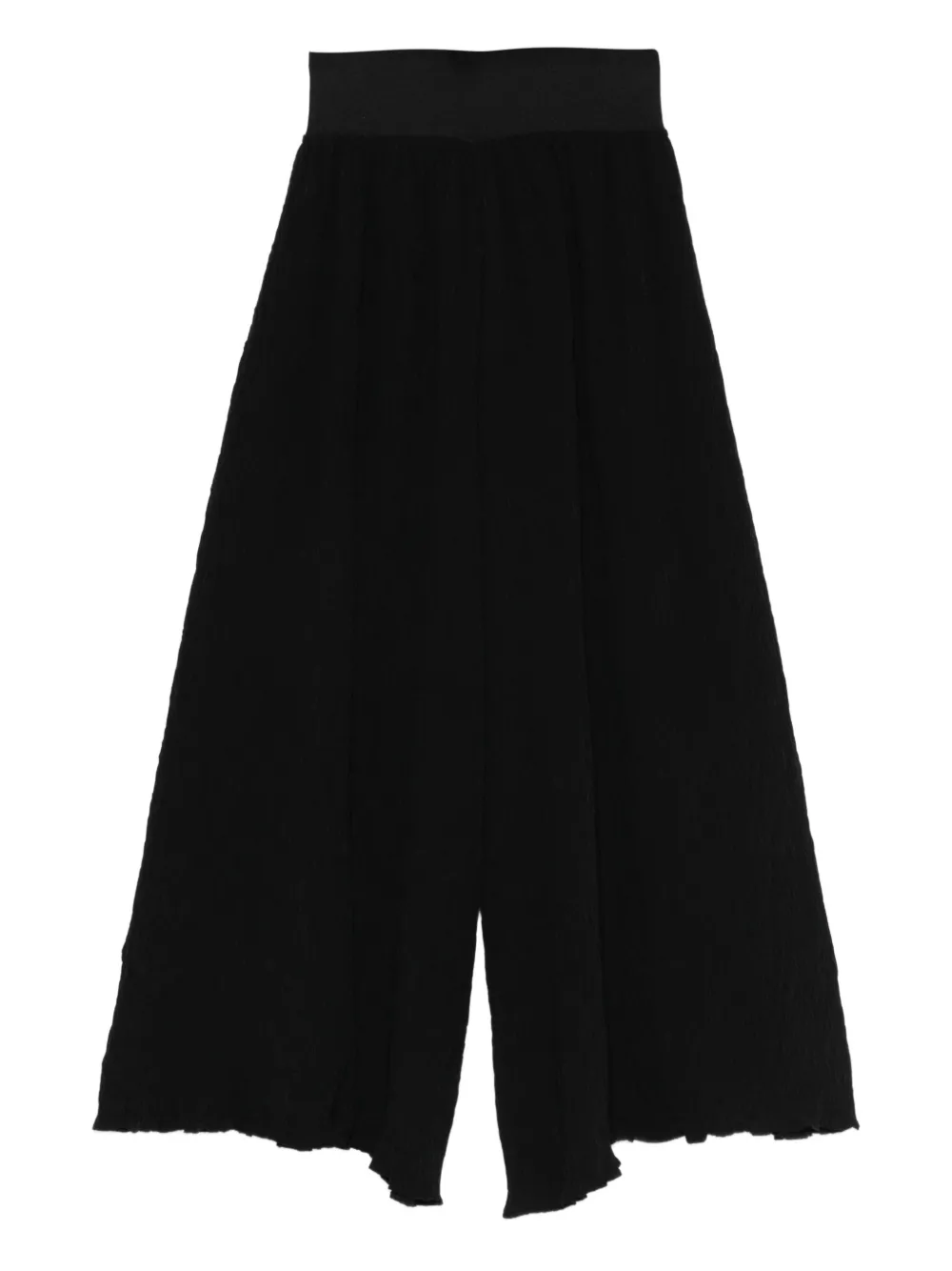 BUNZABURO KYOTO textured trousers - Schwarz