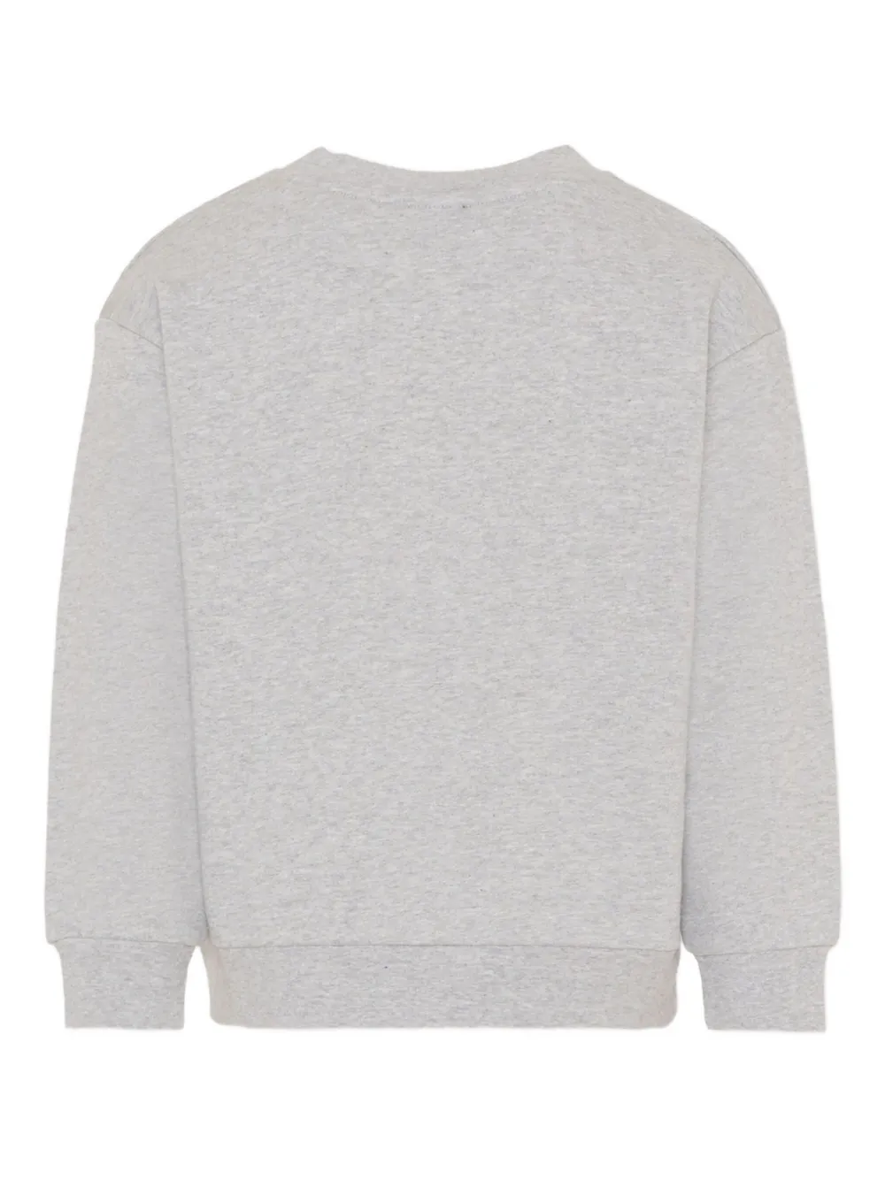 Fay Logo-embroidered Crew-neck Sweatshirt In Gray
