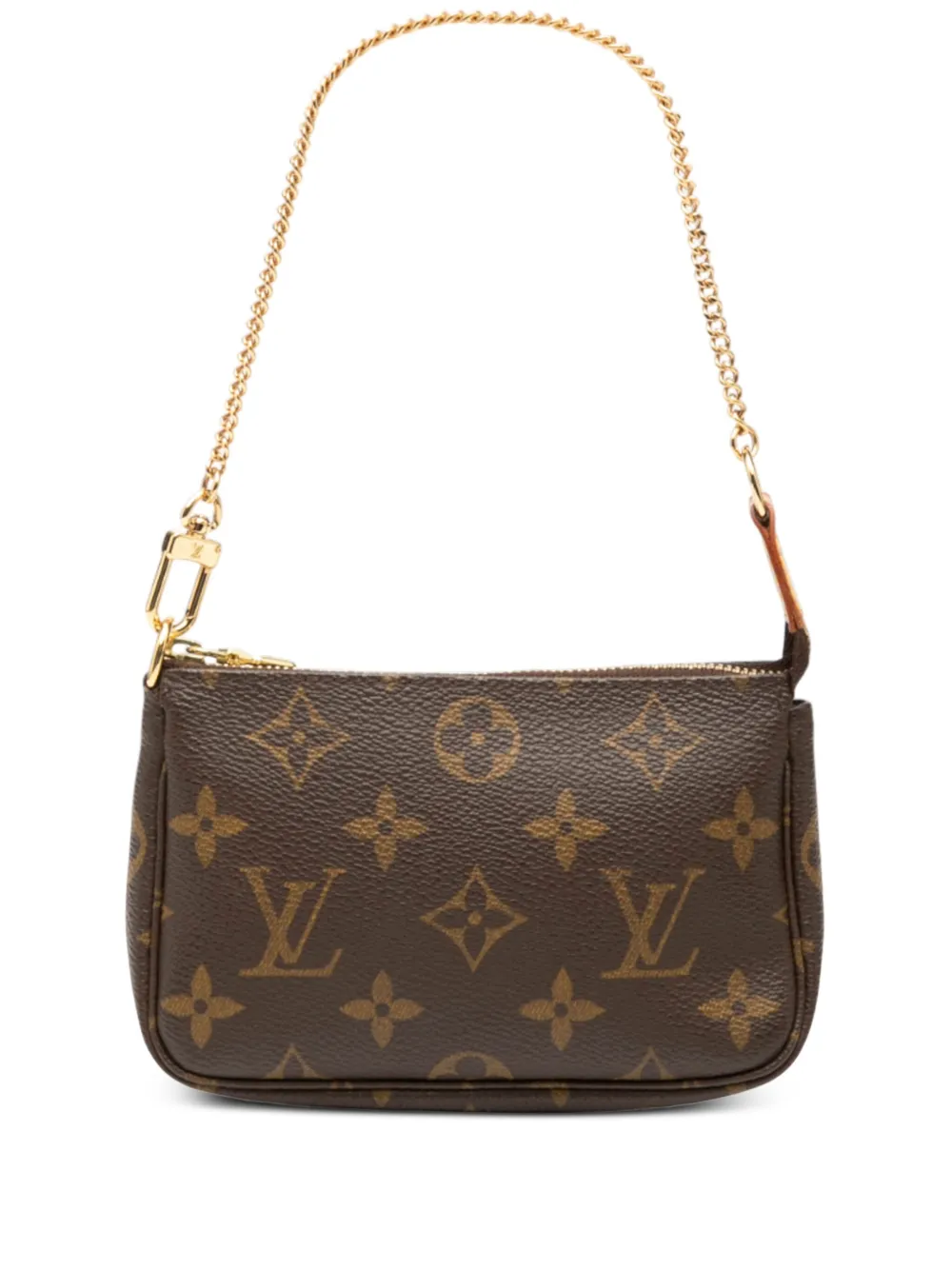 Louis Vuitton Pre-Owned 2005 モノグラム ミニ ポシェット アクセソワール ハンドバッグ - ブラウン Louis Vuitton Pre-Owned 2005 モノグラム ミニ ポシェット アクセソワール ハンドバッグ - ブラウン