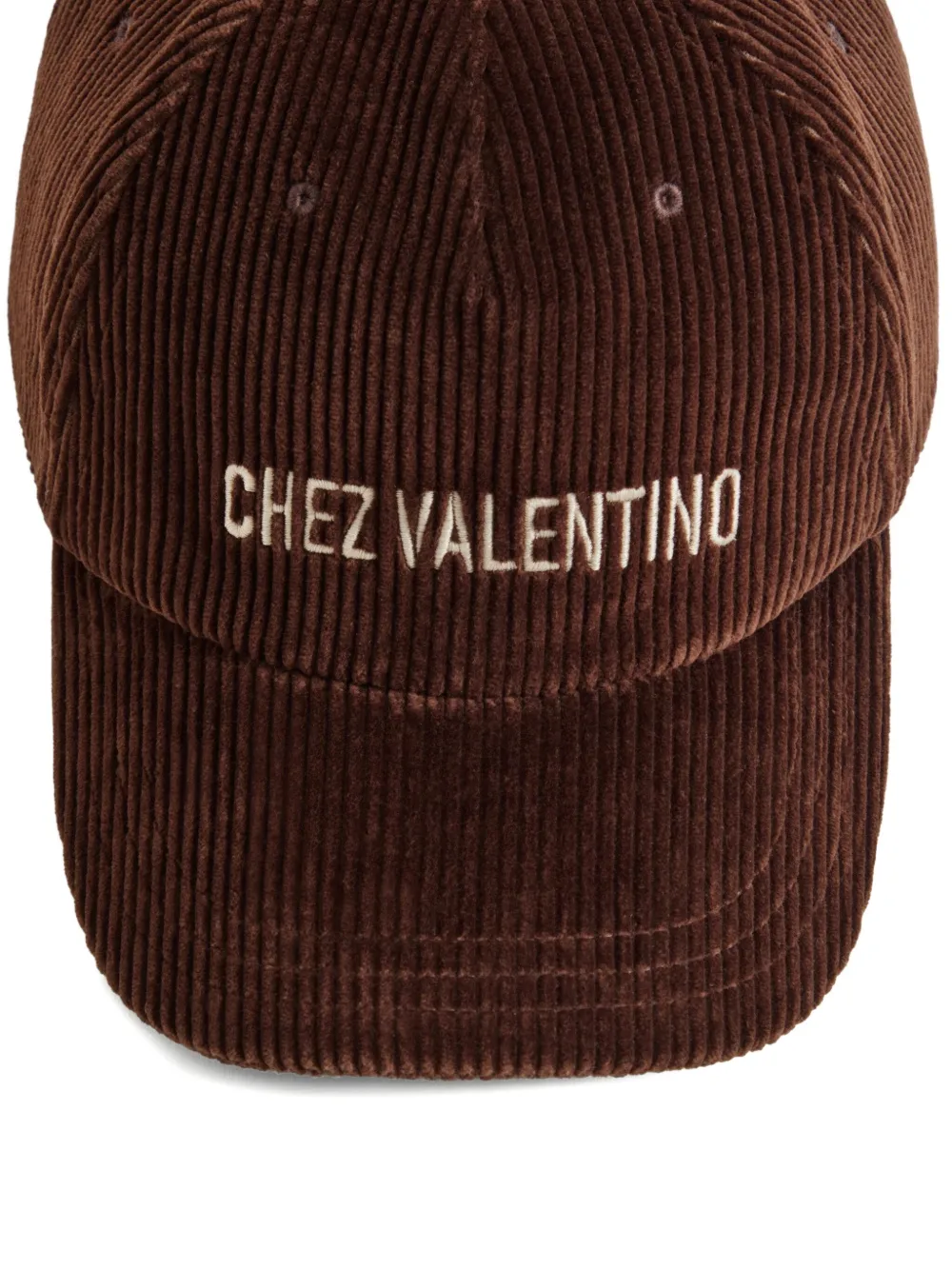 Valentino Garavani Honkbalpet met borduurwerk Bruin