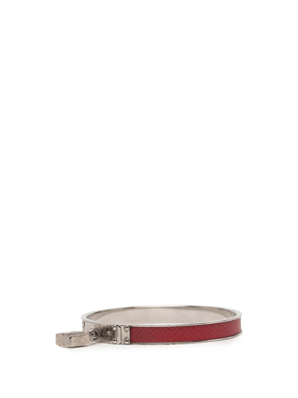 Hermès Pre-Owned pulsera Kelly H Lock Bangle bañada en paladio 1990-2010 | Image 2