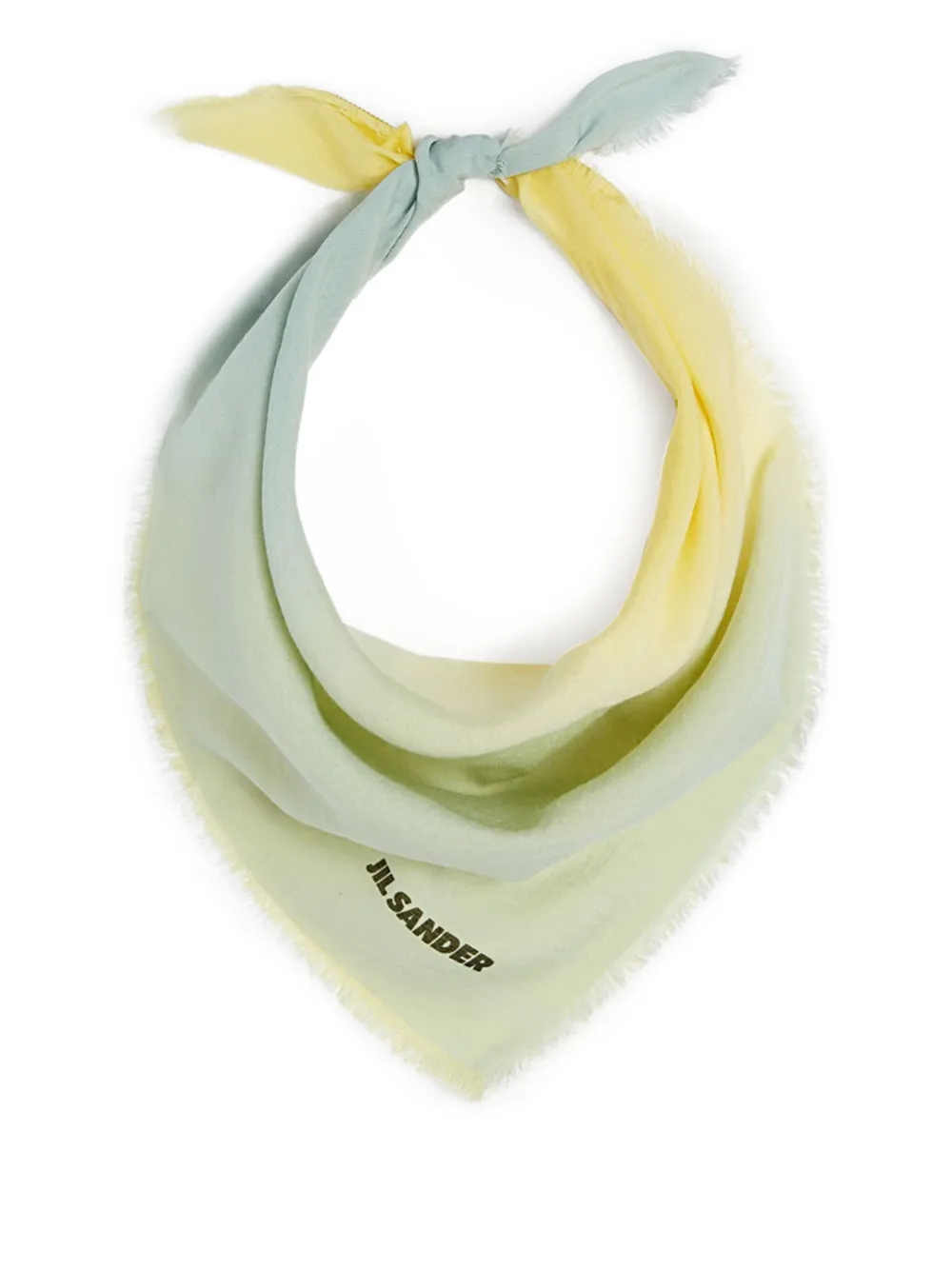 Jil Sander Gradient-effect Scarf In Yellow