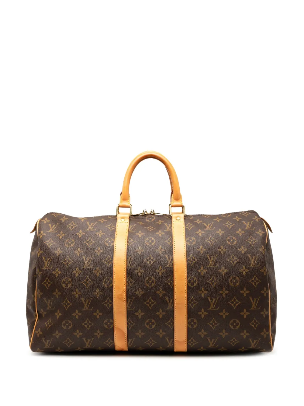 Louis Vuitton Pre-Owned 2001 モノグラム キーポル 45 ボストンバッグ - ブラウン Louis Vuitton Pre-Owned 2001 モノグラム キーポル 45 ボストンバッグ - ブラウン
