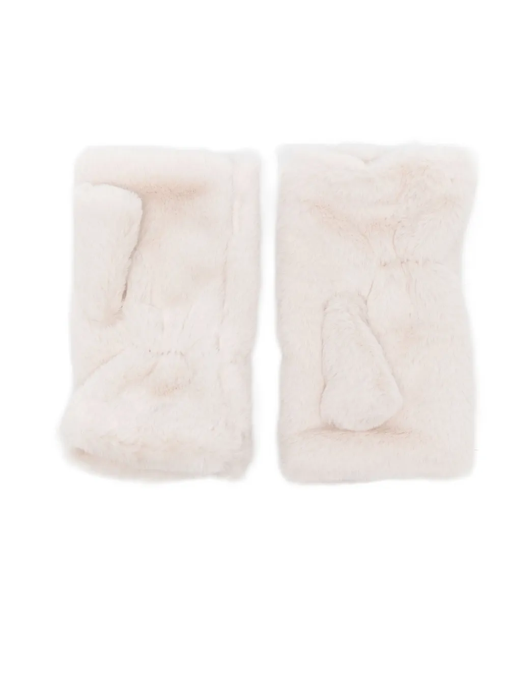 Alpo Faux-fur Gloves In Neutral