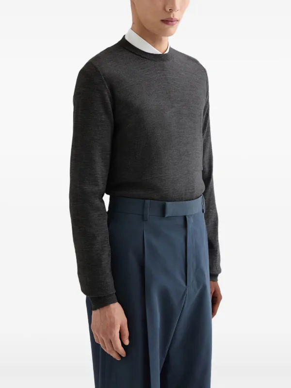 JIL SANDER クルーネックニット Jil Sander クルーネック セーター | グレー | FARFETCH JP