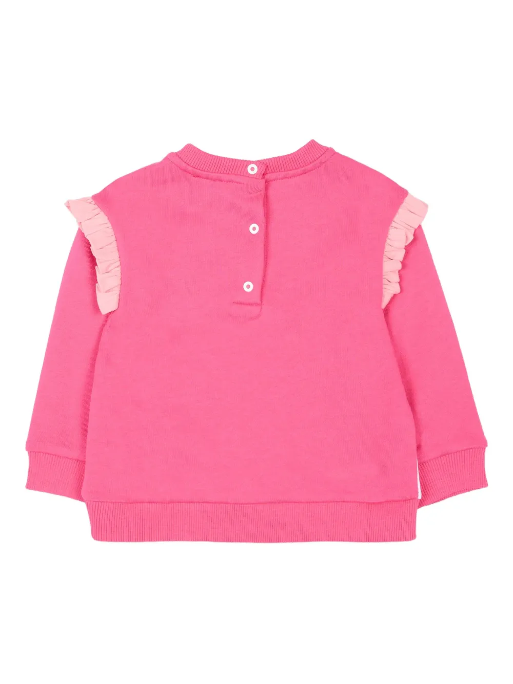 Missoni Multicolor Sweatshirt For Baby Girl With Logo In Pink