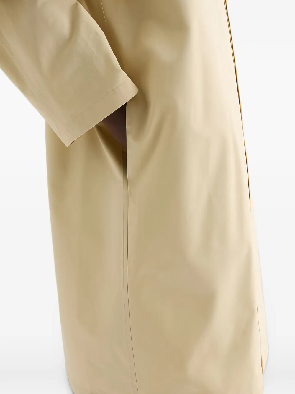 Jil Sander Popeline jas met opgestikte zak Geel