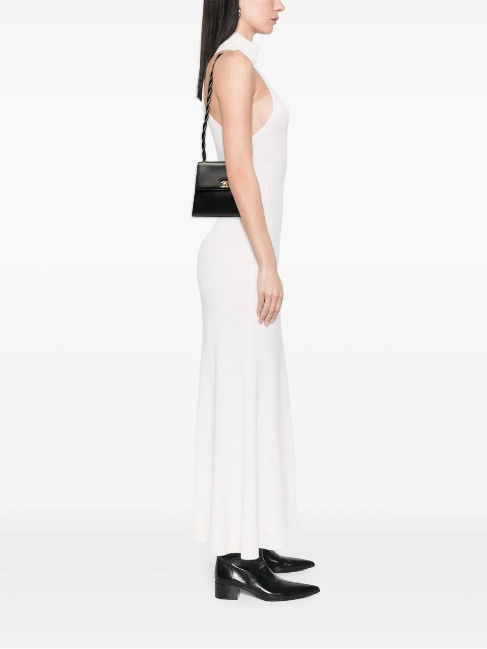 CHANEL Pre-Owned 1997-1999 CC Caviar Twisted Strap shoulder bag | Pre-Owned | Image 2