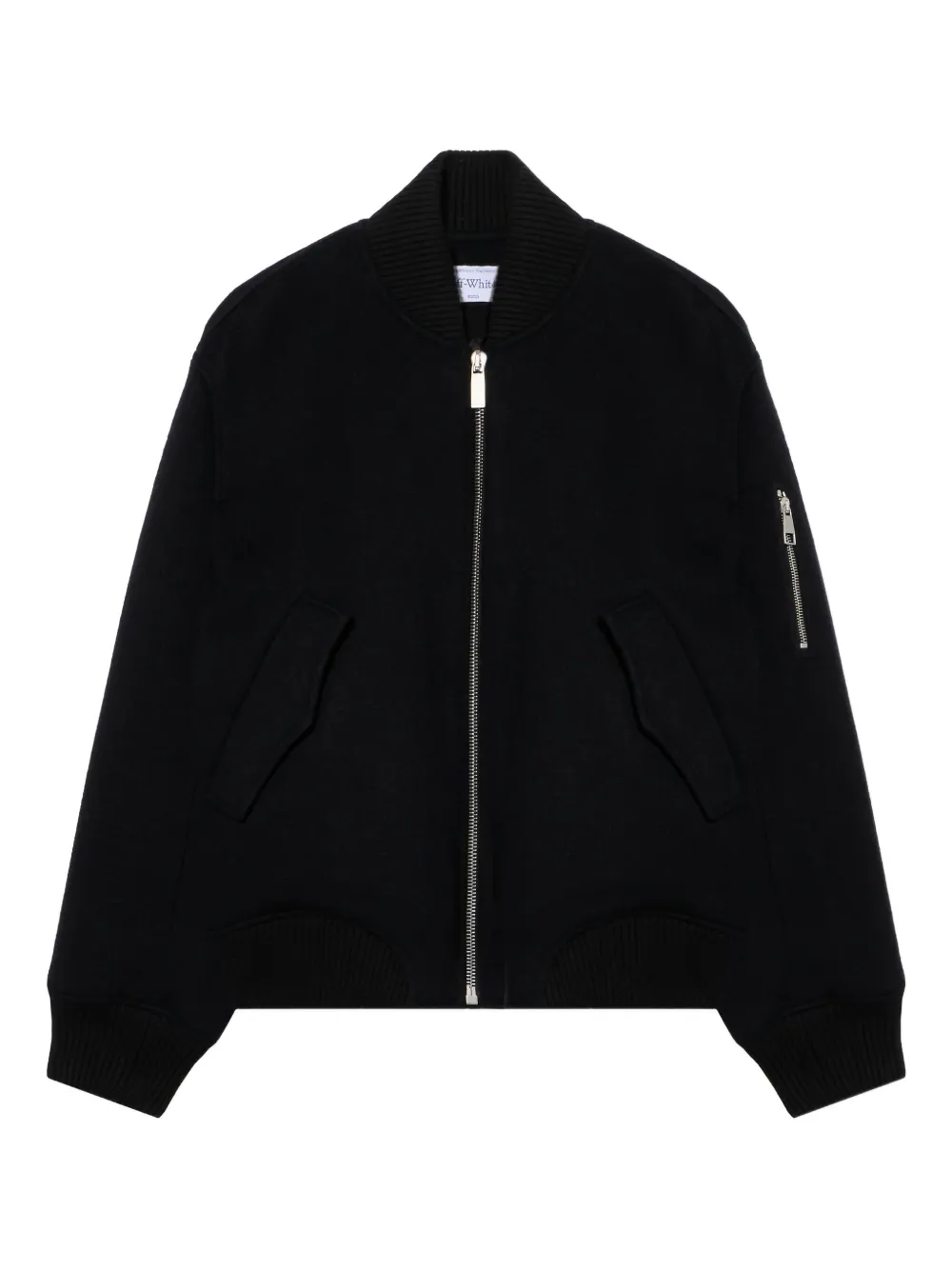 Off-White Quote ボンバージャケット - ブラック