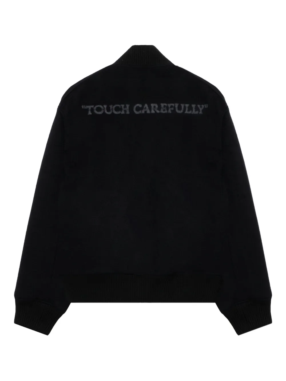 Off-White Quote bomberjack Zwart