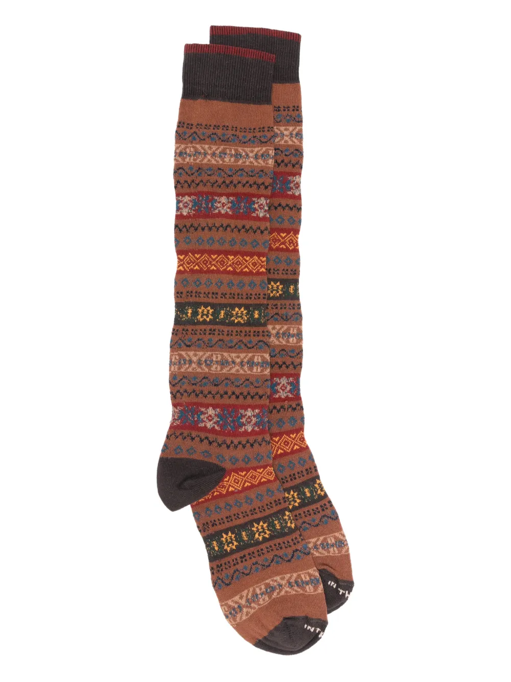 In The Box x Mitchumm patterned socks | marron | Image 1