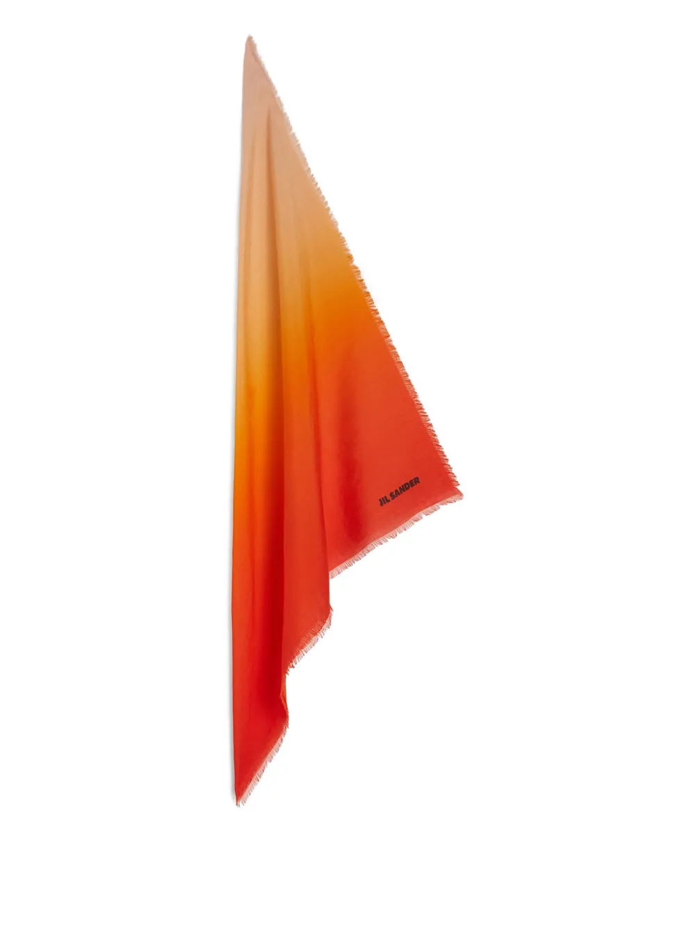 Jil Sander gradient-effect scarf - Oranje