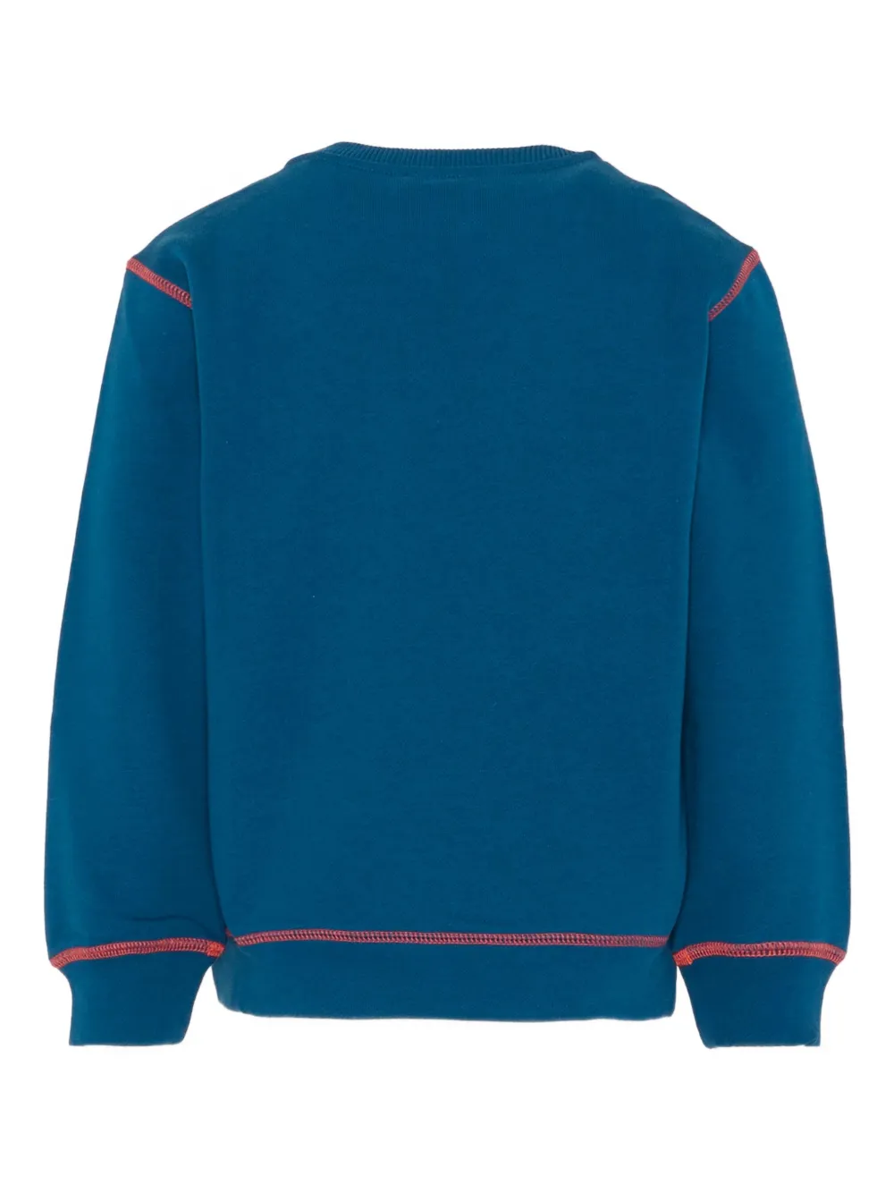 Missoni Logo-embroidered Crew-neck Sweatshirt In Blue