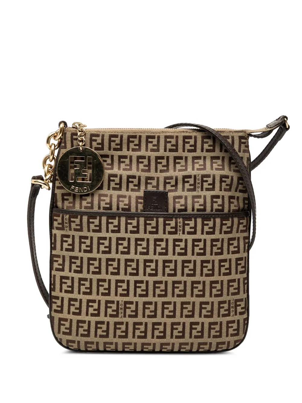 Fendi Pre-Owned 2000-2010 Zucchino Coated Canvas Forever crossbody bag | Brown | Image 1