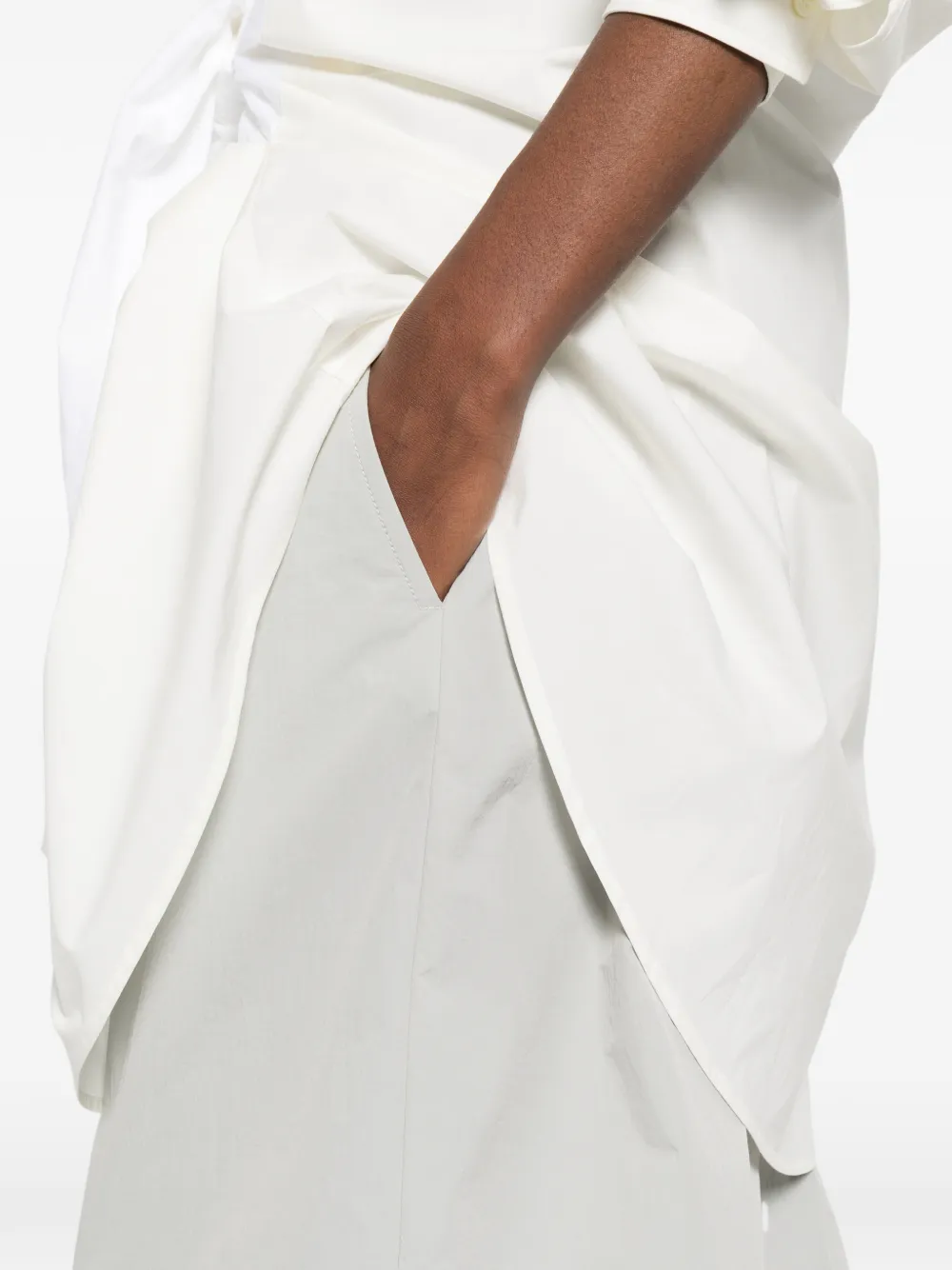 MM6 Maison Margiela Broek met wijde pijpen Beige