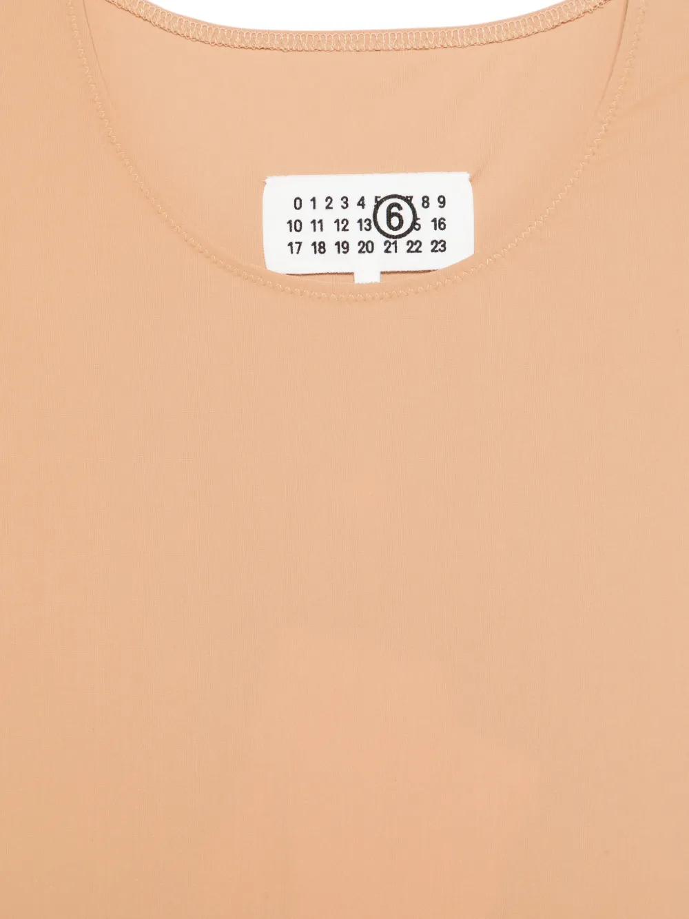  Mm6 Maison Margiela Long Sleeve Bodysuit - Neutrals 
