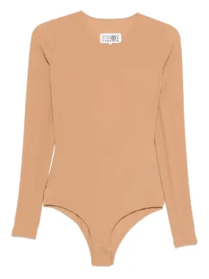 MM6 ボディスーツ Sサイズ ベージュ MM6 Maison Margiela ボディスーツ | ニュートラル | FARFETCH JP