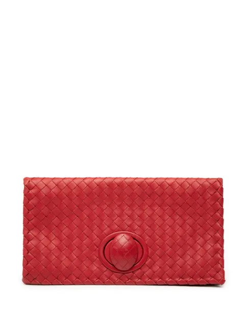 Bottega Veneta Pre-Owned 2012-2025 Nappa Intrecciato Turn Lock clutch bag