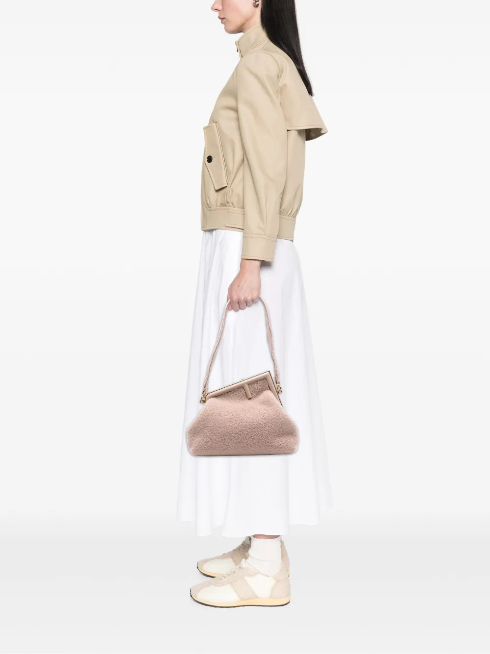 Fendi Pre-Owned 2010-2025 Medium Shearling Fendi First shoulder bag | Pre-Owned | Image 2