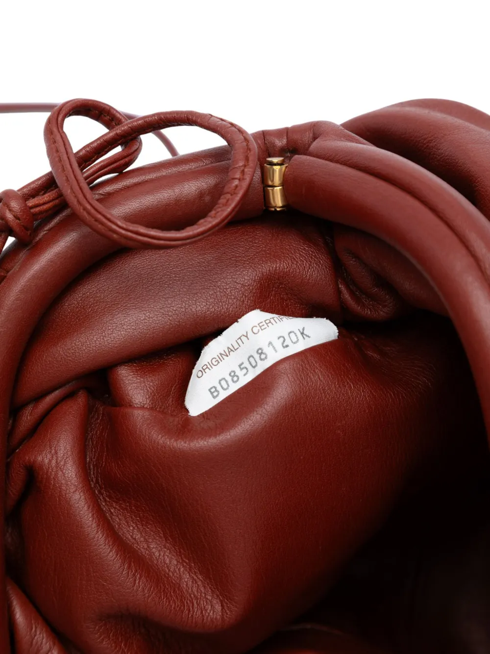 Pre-owned Bottega Veneta 2012-2025 Lambskin The Mini Pouch Crossbody Bag In Red