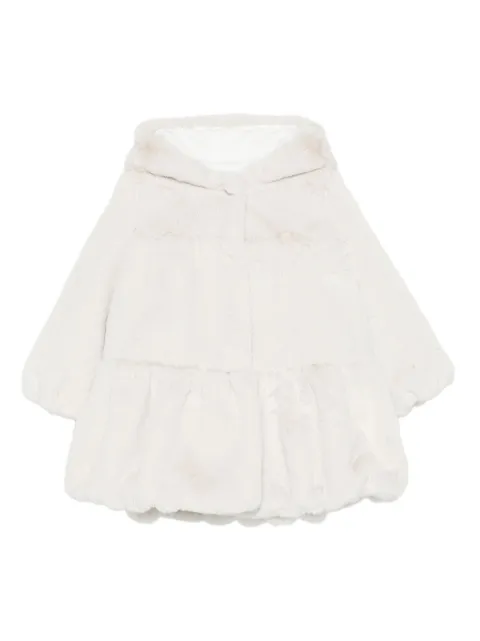 Le Bebé Enfant manteau volanté à capuche