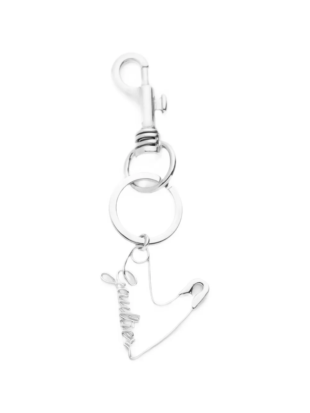 Jean Paul Gaultier Sleutelhanger met veiligheidsspeld Zilver