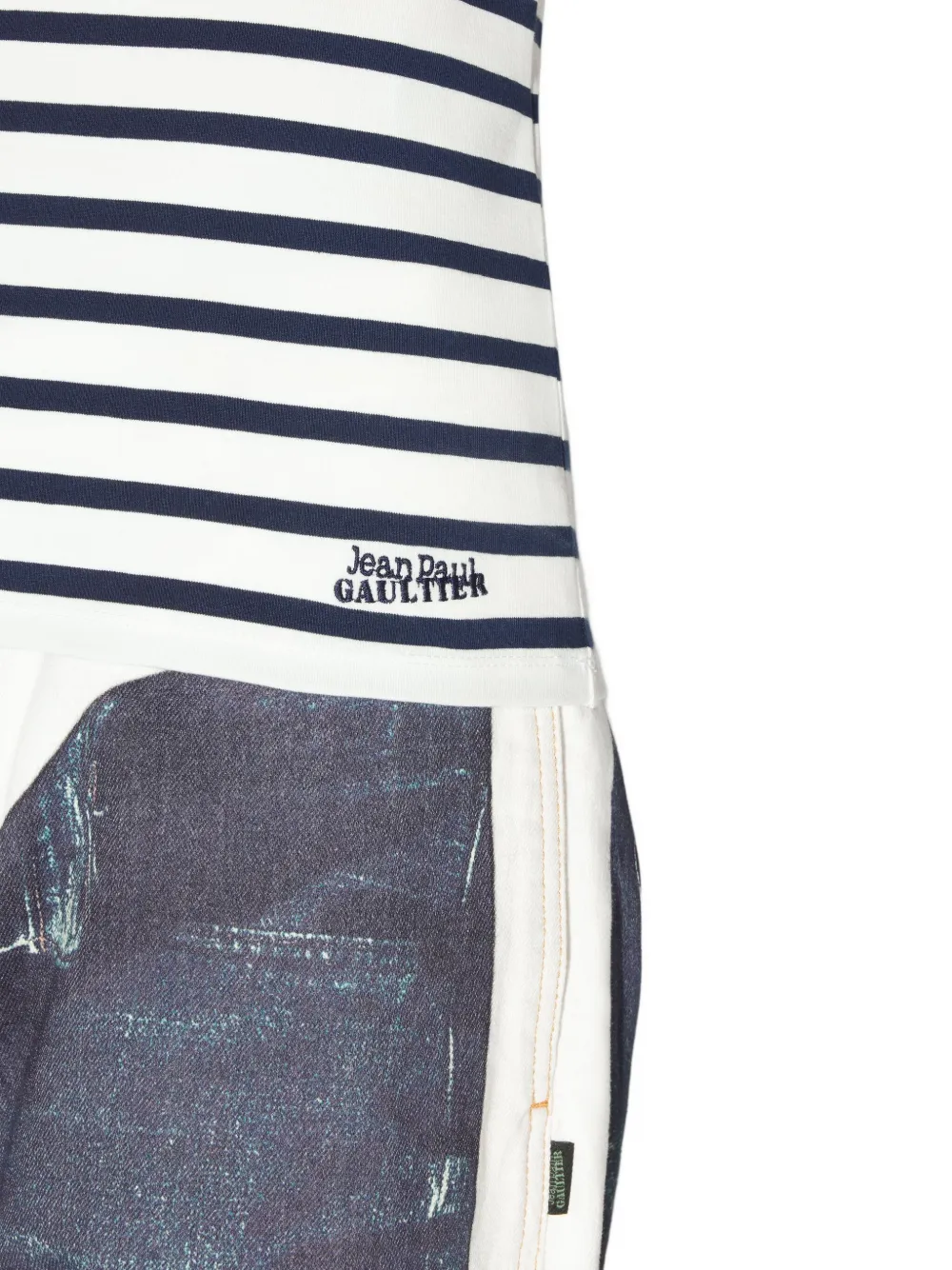 Jean Paul Gaultier Sailor gestreepte tanktop Wit