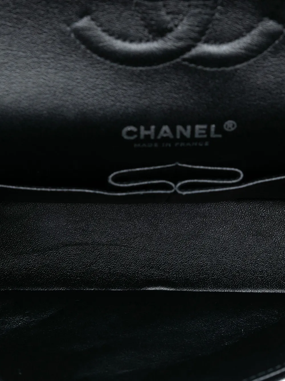 Pre-owned Chanel 2014-2015 Medium Classic Velvet Double Flap Shoulder Bag In Black