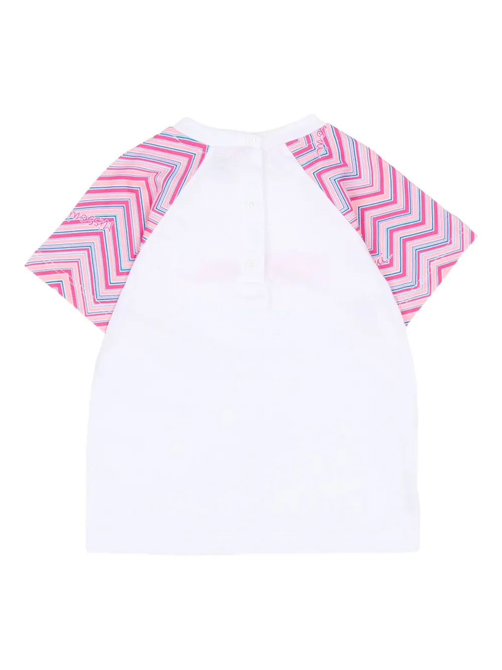 Missoni White T-shirt For Baby Girl With Logo In White