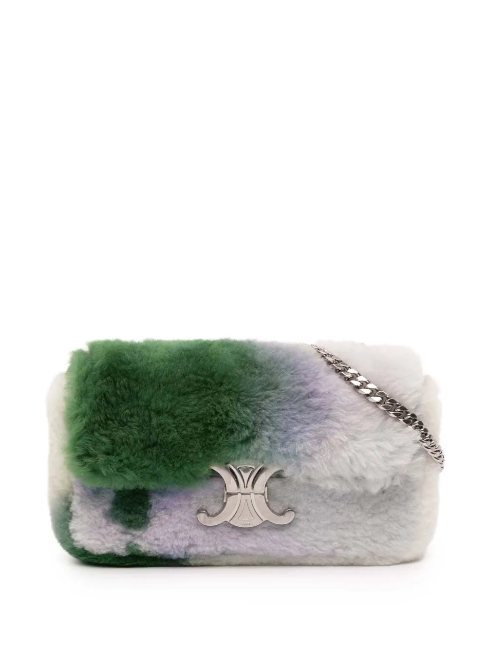 Celine Pre-Owned 2000-2025 シアリング トリオンフ チェーン ショルダーバッグ - マルチカラー Celine Pre-Owned 2000-2025 シアリング トリオンフ チェーン ショルダーバッグ - マルチカラー