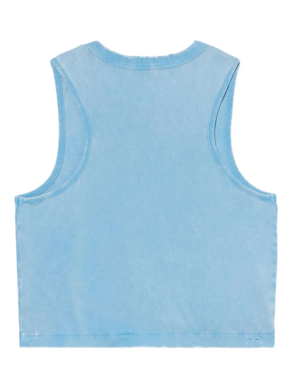 Off-white Switch Off Cotton Sleeveless Tank Top In Blue