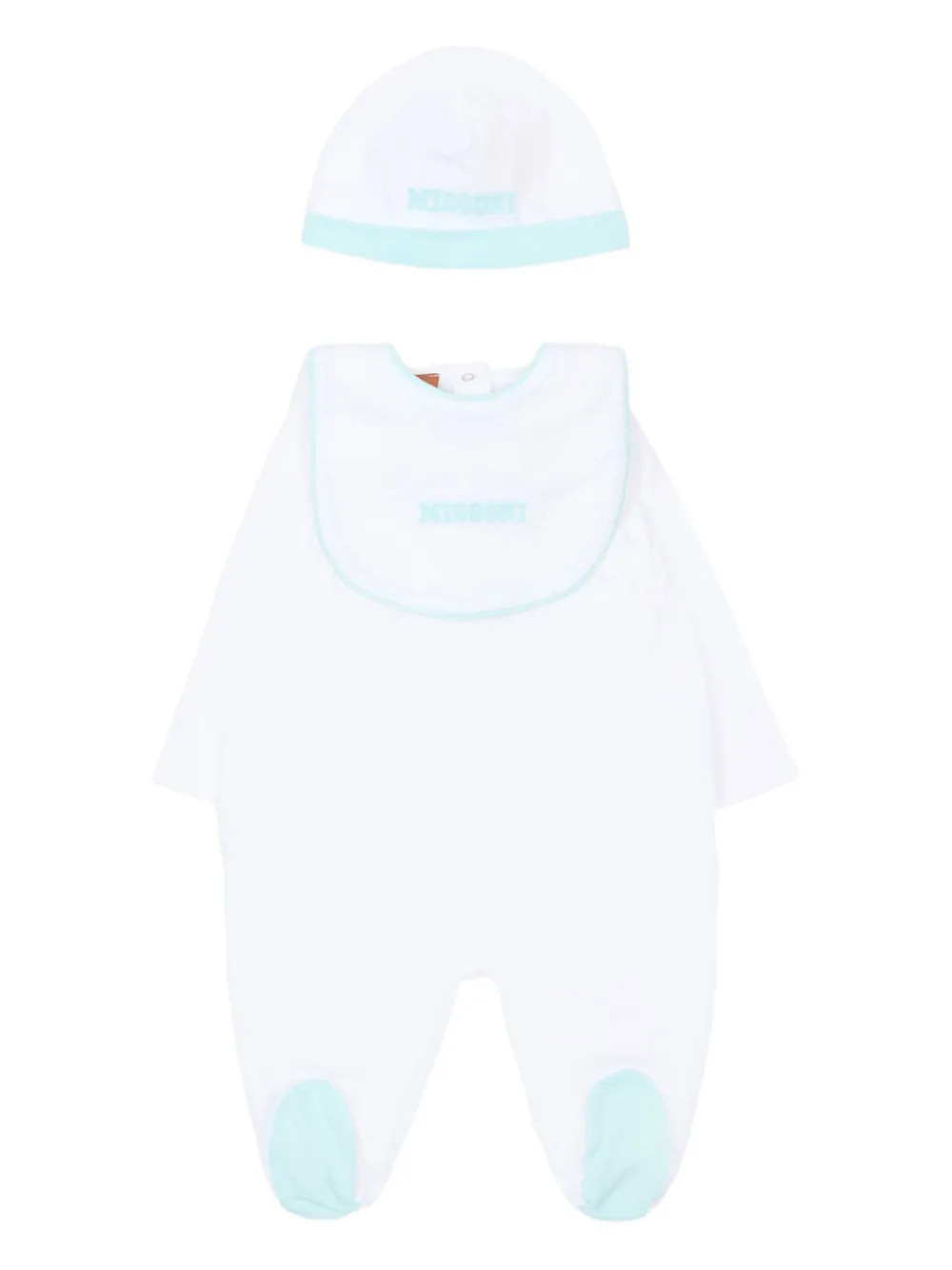Missoni Kids collared babygrow set - Bianco