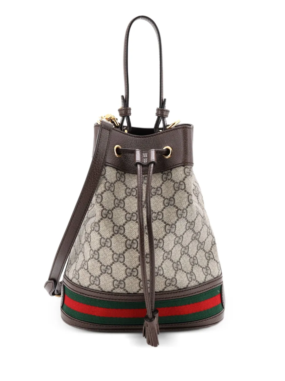 Gucci Pre-Owned Ophidia GG Coated Canvas Small bucket bag - ニュートラル Gucci Pre-Owned Ophidia GG Coated Canvas Small bucket bag - ニュートラル